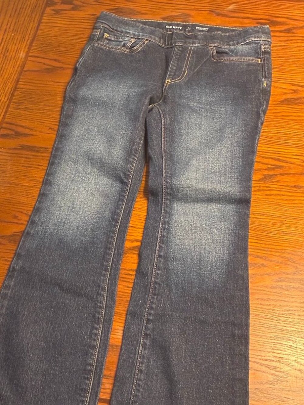 Old Navy Pull On Bootcut Denim Jeans - Girls Size L (10/12) - Never Worn